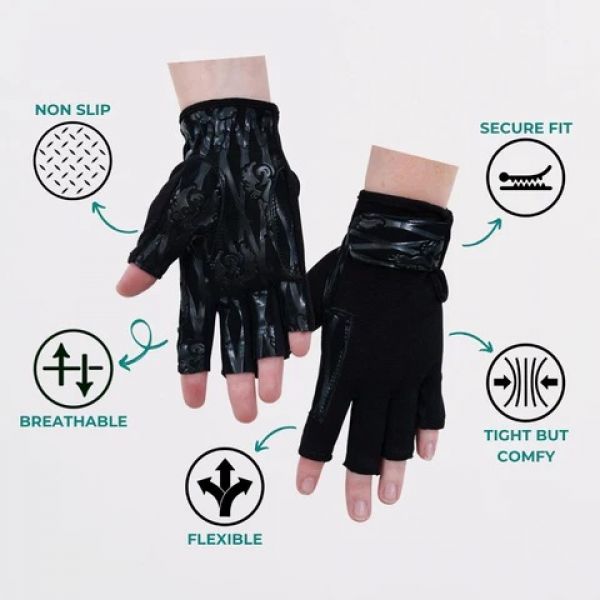 Poledance Handschuhe mit Netz-Silikonbeschichtung